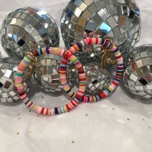 Multi-Colored Hoop Earrings